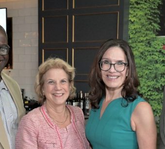 Pictured: Westchester Deputy County Executive Ken Jenkins, State Senator Shelley B. Mayer, Stacey Cohen, President and CEO at Co-Communications, and Mayor of White Plains Tom Roach. Credit: John Vecchiolla